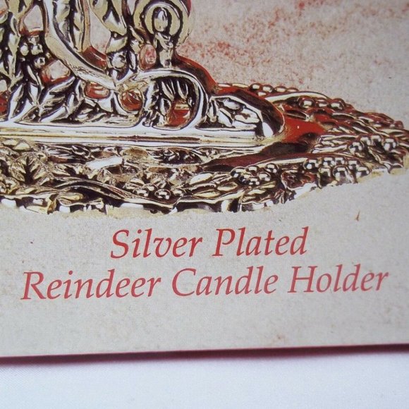 Godinger Holiday Godinger Silver Plated Reindeer Candle Holder